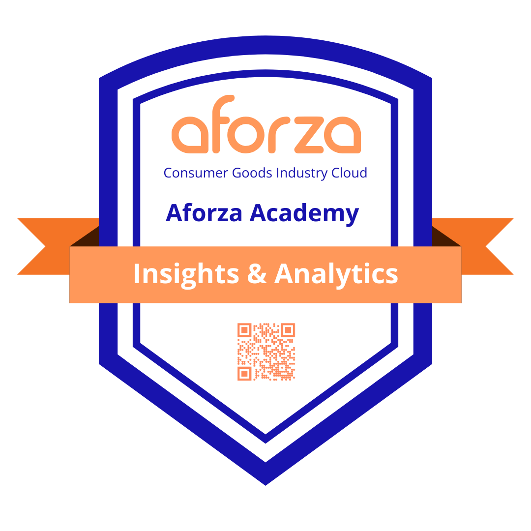 Aforza Academy Insights & Analytics Badge