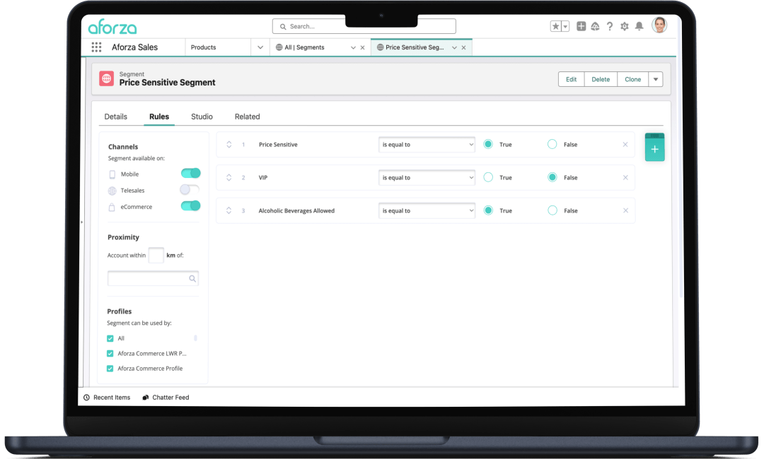 Aforza Retail Execution - Segmentation