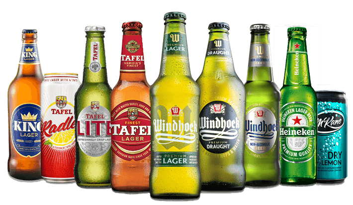 Namibia Breweries Product Range