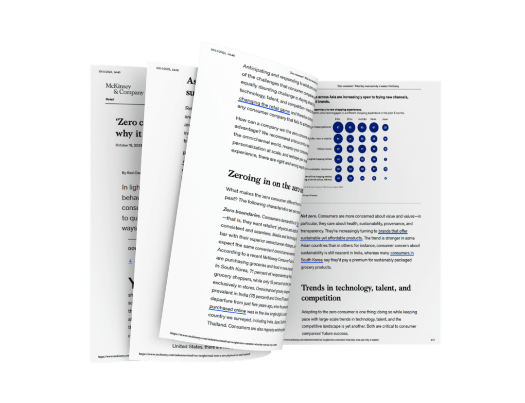 Navigating the Age of the Zero Consumer and the Importance of Retailer Relationships McKinsey Showcase