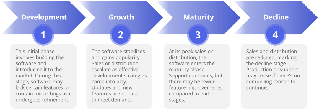 Navigating the Pitfalls of End of Life Software Lifecycle Visual